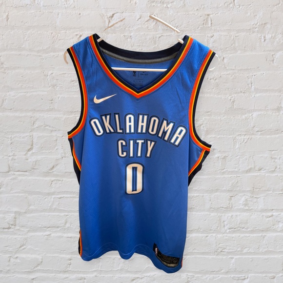 Nike + Connect Swingman Russell Westbrook # 0 OKC Thunder Jersey Size 48 (Large) - Picture 1 of 2